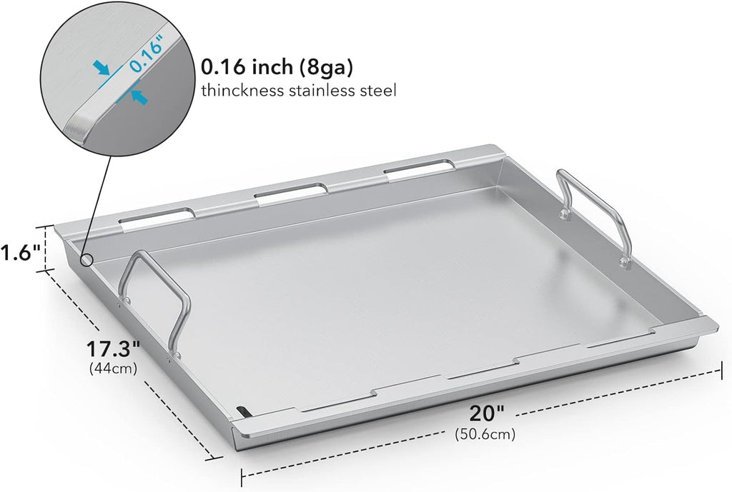 Stainless Steel Universal Grill Griddle Replacement Parts Pack of 2 Q27518