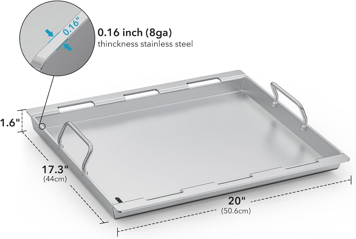 Stainless Steel Universal Grill Griddle Replacement Parts Pack of 2 Q27518