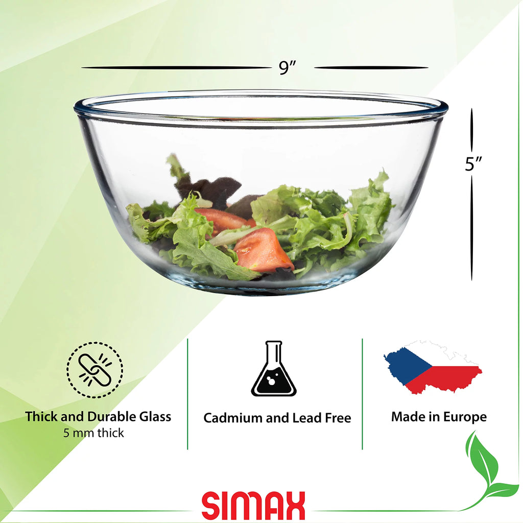 2.6 Quart Borosilicate Glass Mixing Bowl G8728