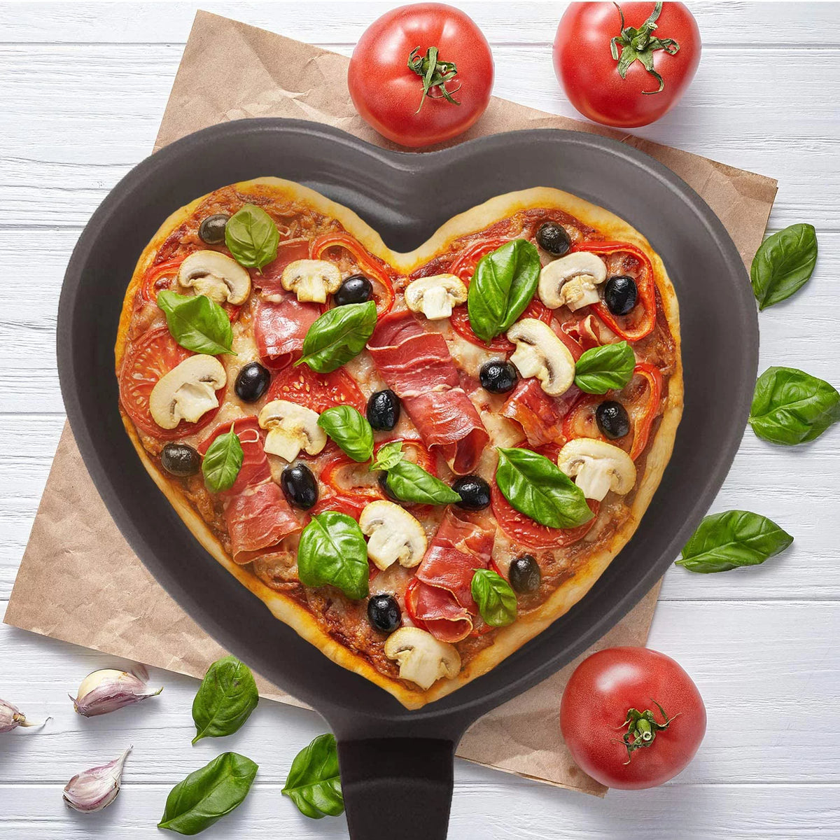 5.5" Ceramic Nonstick Heart-Shaped Egg Pan D416