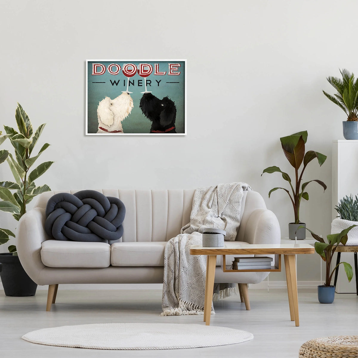 White Framed Art Print Wall Art V6257