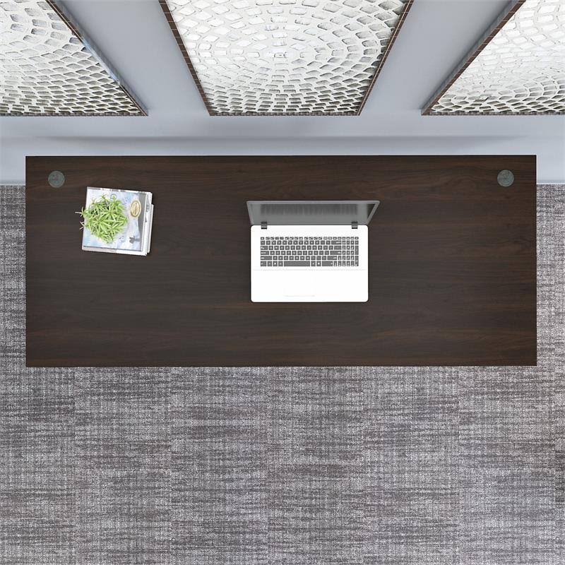 Electric Height Adjustable Standing Desk in Black Walnut E181