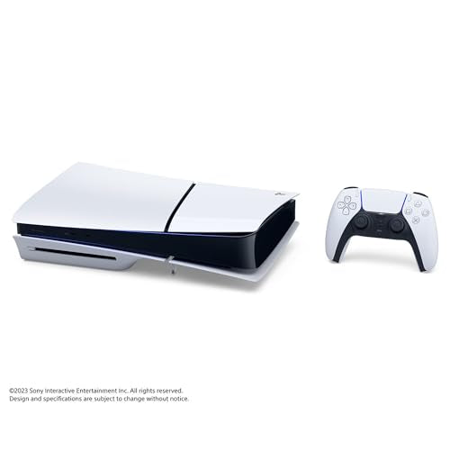 PlayStation 5 Slim 2TB Disc Edition Console with Controller and Controller Charger White Z384