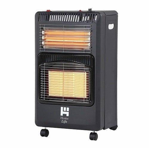 Black Foldable Propane and Electric Cabinet Heater Q9823