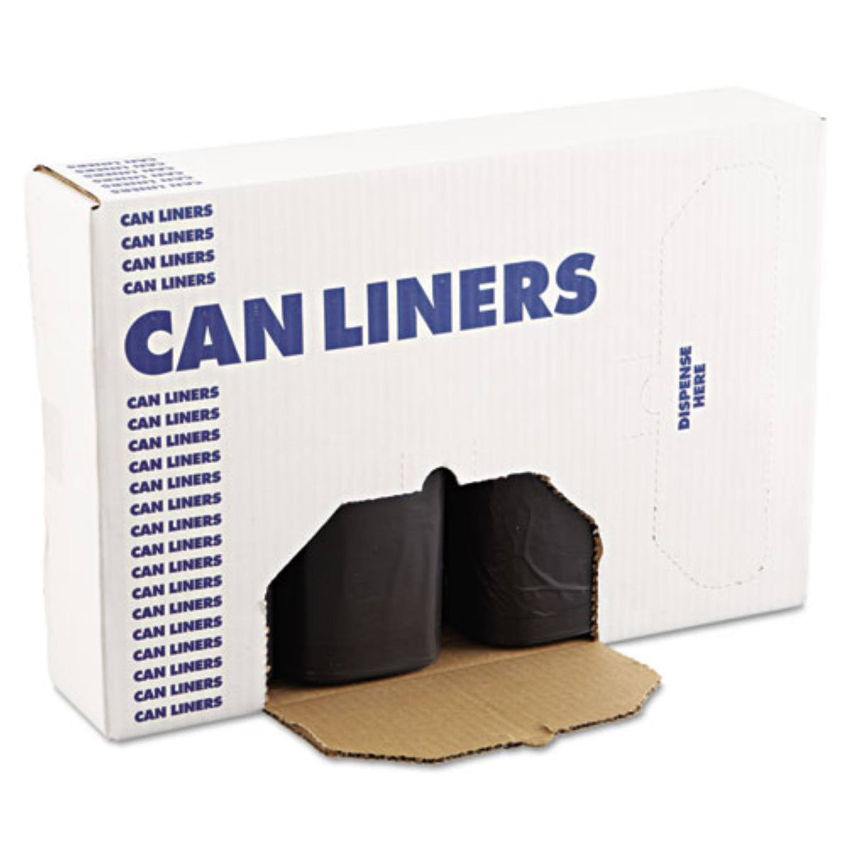 Black 60gal High-Density Can Liner V502