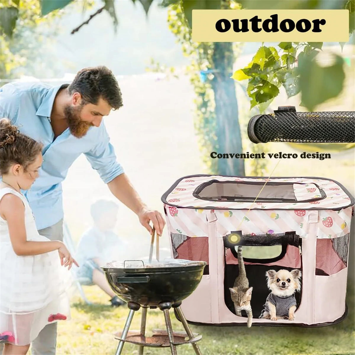 Portable Cat Cage Kennel B31508