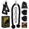 Tricep Rope Cable Machine Attachment with Carabiner Y352
