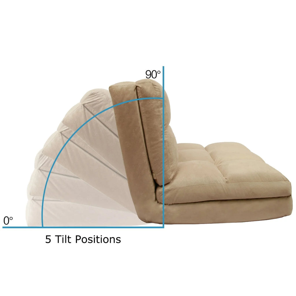 Loungie Microsuede Flip Convertible Chair Q90126