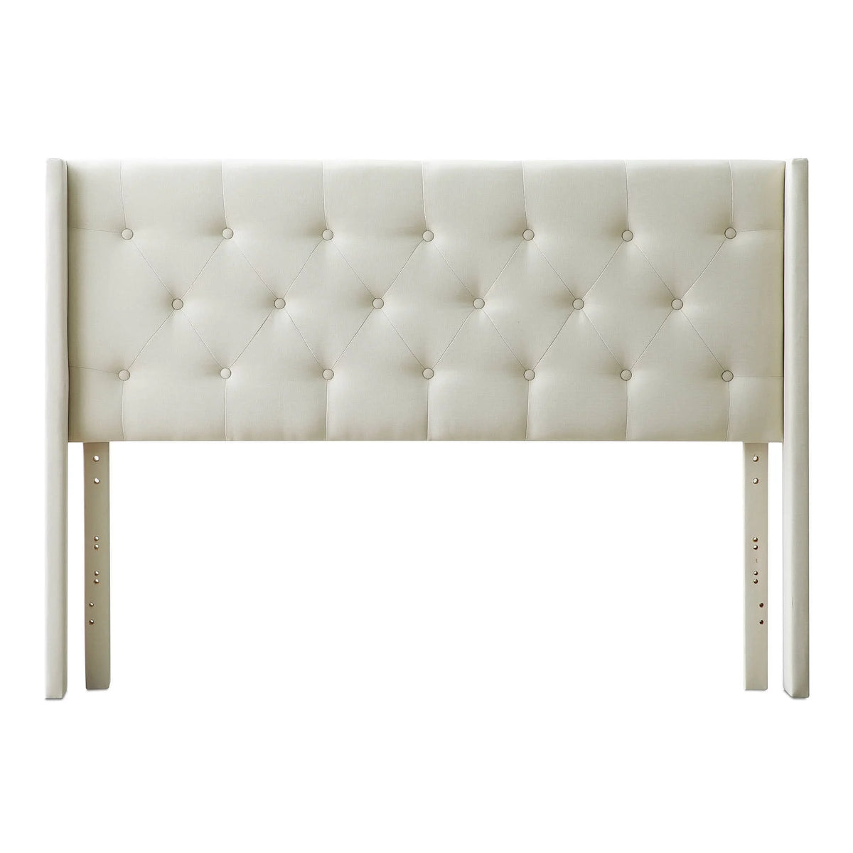 King Cal King Cream Upholstered Headboard P218