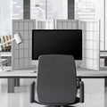 2 ft. Tall 4 Panel White Desktop Window Pane Screen T8329