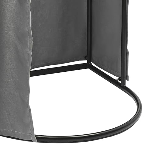 Grey Portable Folding Dressing Room with Shading Curtain S9393