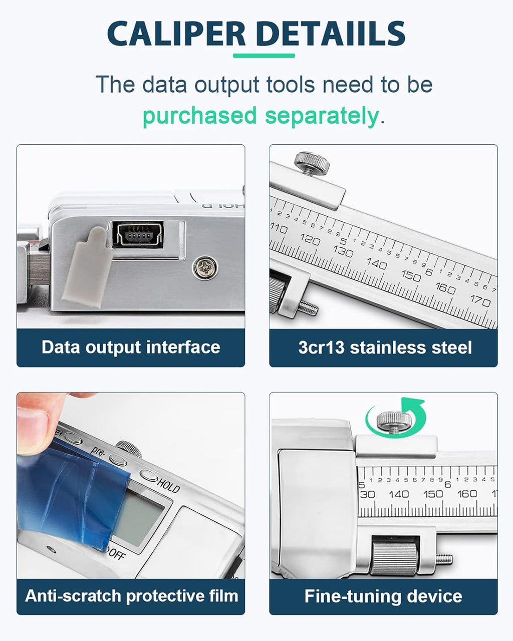 12 Inch Digital Caliper Measuring Tool N3893
