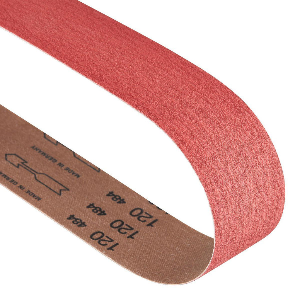 2 in. x 48 in. 80-Grit Ceramic Alumina Sanding Belts 2-Pack L503079