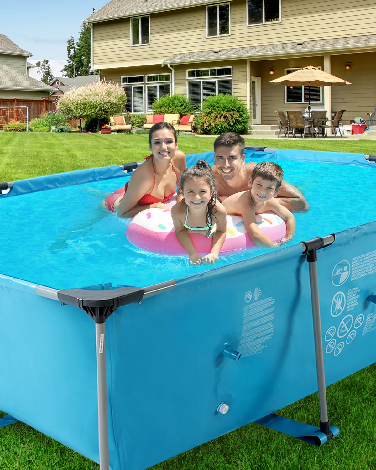 10 ft Above Ground Rectangular Frame Swimming Pool S368