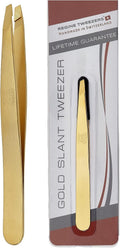 Stainless Steel Slant Tweezer, White Pack of 2 U9505