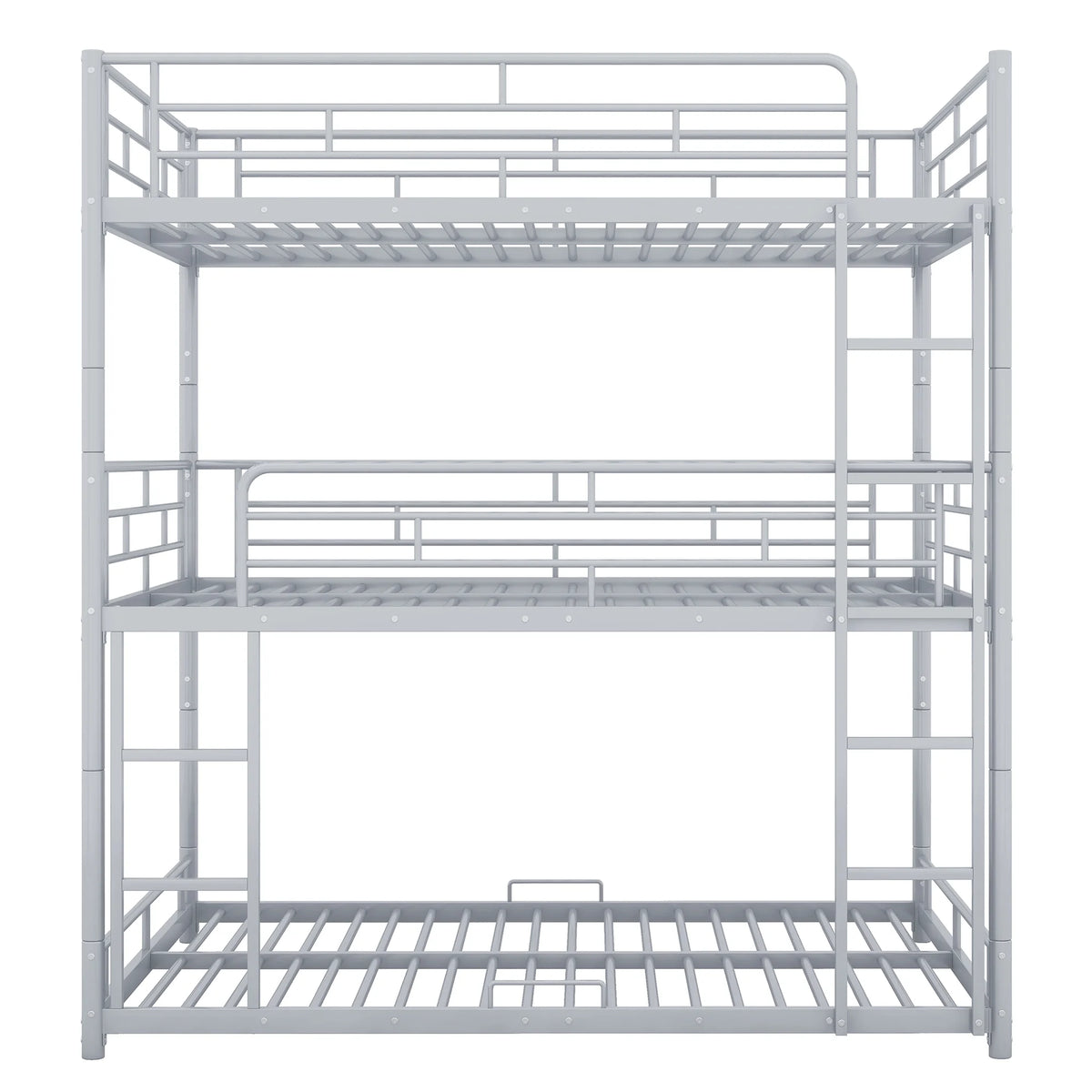 Silver Full Size Metal Triple Bunk Bed P524751