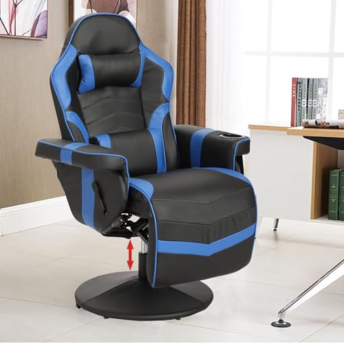 Reclining Gaming Chair with Footrest and Massage K46682