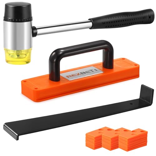44-Piece Laminate Wood Flooring Installation Kit with Tapping Block, Pull Bar, Mallet, Contour Gauge and 40 Spacers C928163