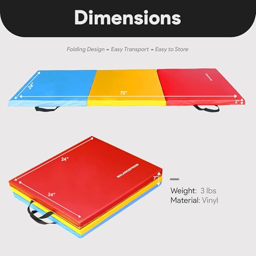 Blue Folding Gymnastics Mat A406793