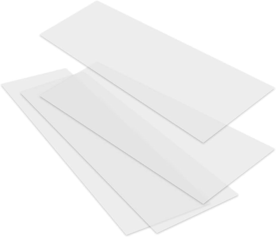 Clear Non-Adhesive Vinyl Shelf Liner, 12 Inches x 25 Feet, Pack of 2 D48758