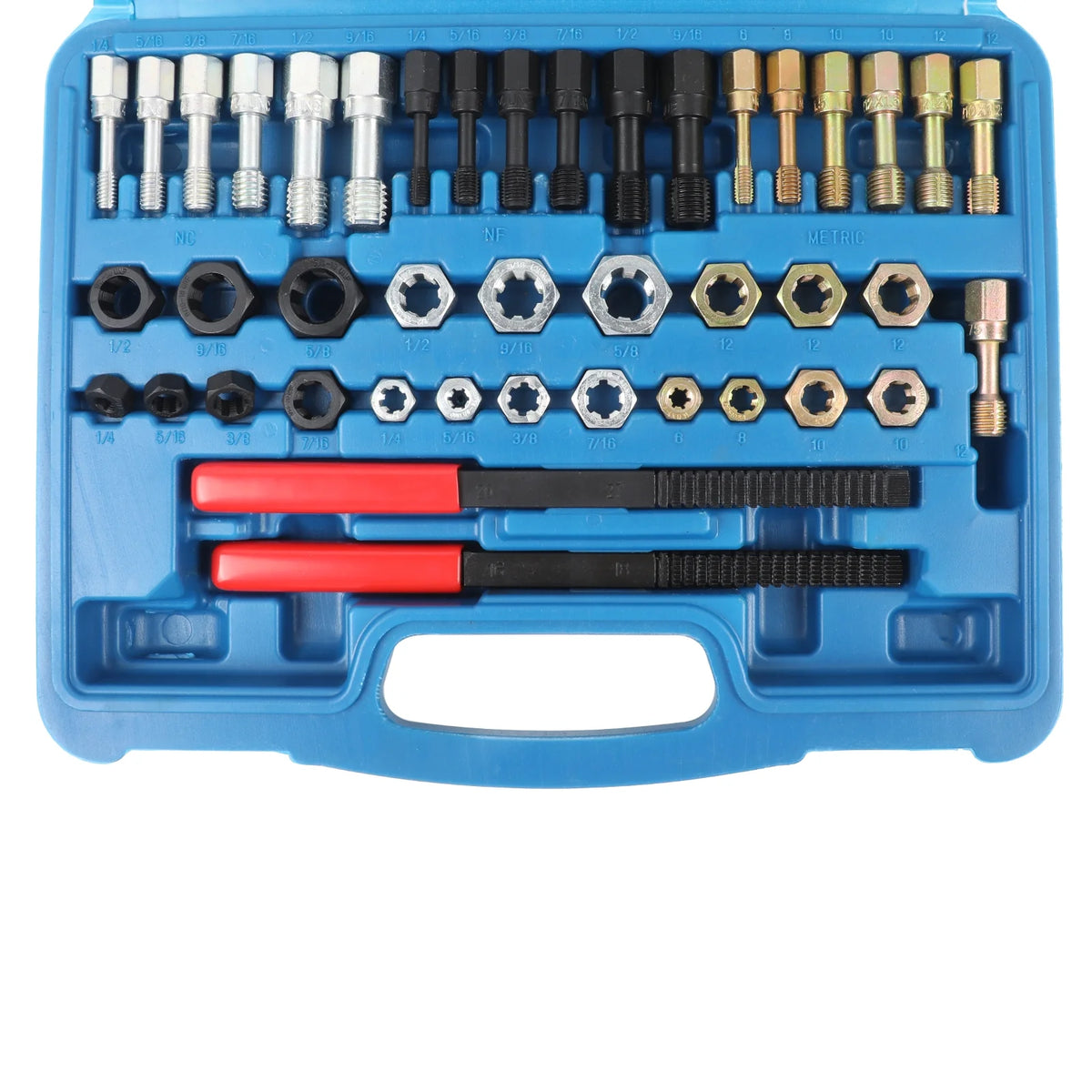 42PCS Thread Repair Kit with Rethreading Dies, Taps & Thread Files R86855