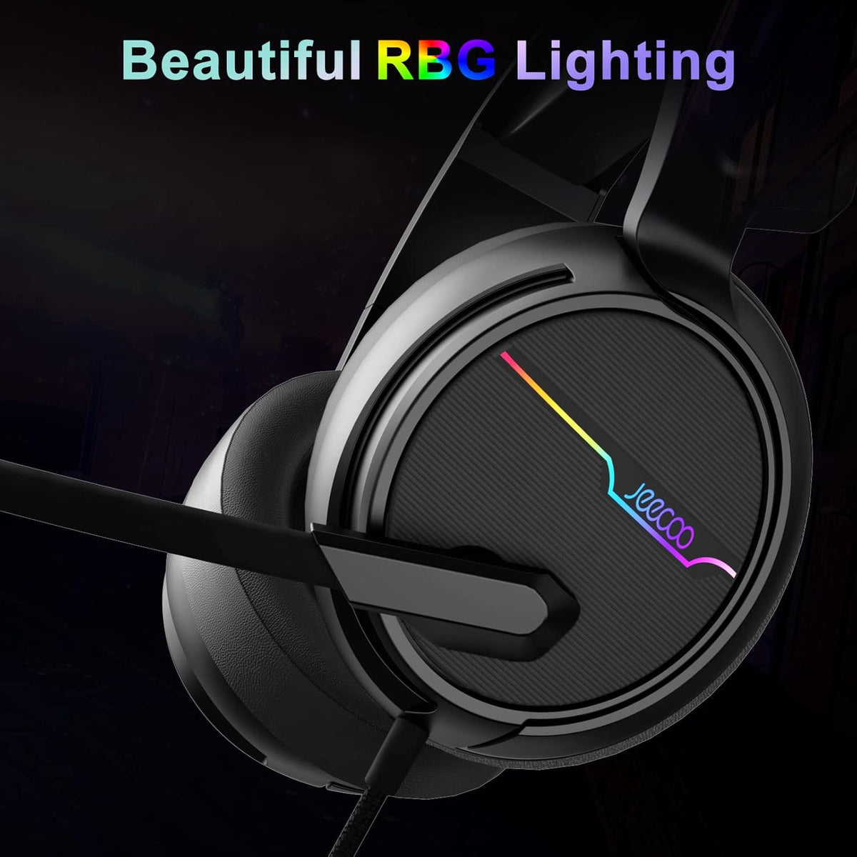 USB Pro Gaming Headset with 7.1 Surround Sound and Noise Cancelling Microphone S527970