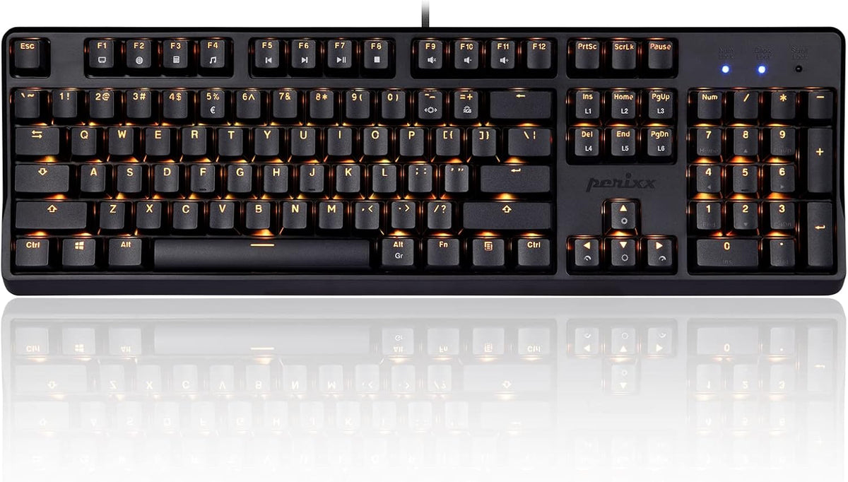 Mechanical Gaming Keyboard with RGB Backlighting and Gateron Blue Switches P76523