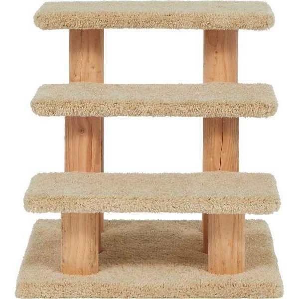 20-in 3-Step Carpet Wooden Cat Steps T980101