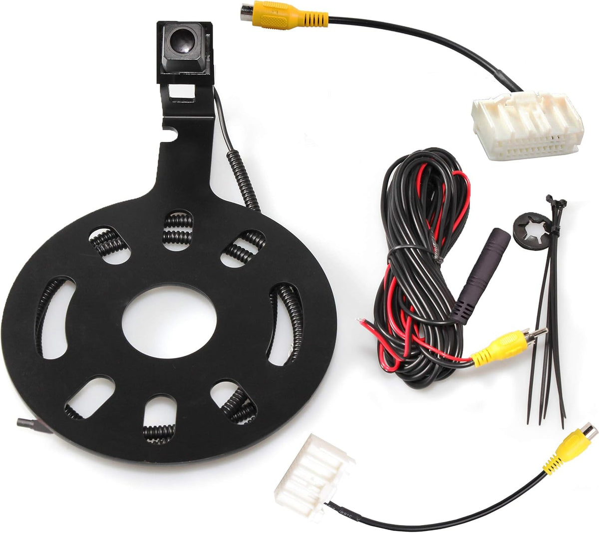 Spare Tire Rear View Backup Camera for Jeep Wrangler JK 2007-2018, Waterproof with Factory Radio RCA Adapter W77763