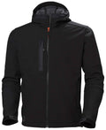 Black Hooded Softshell Jacket R556139