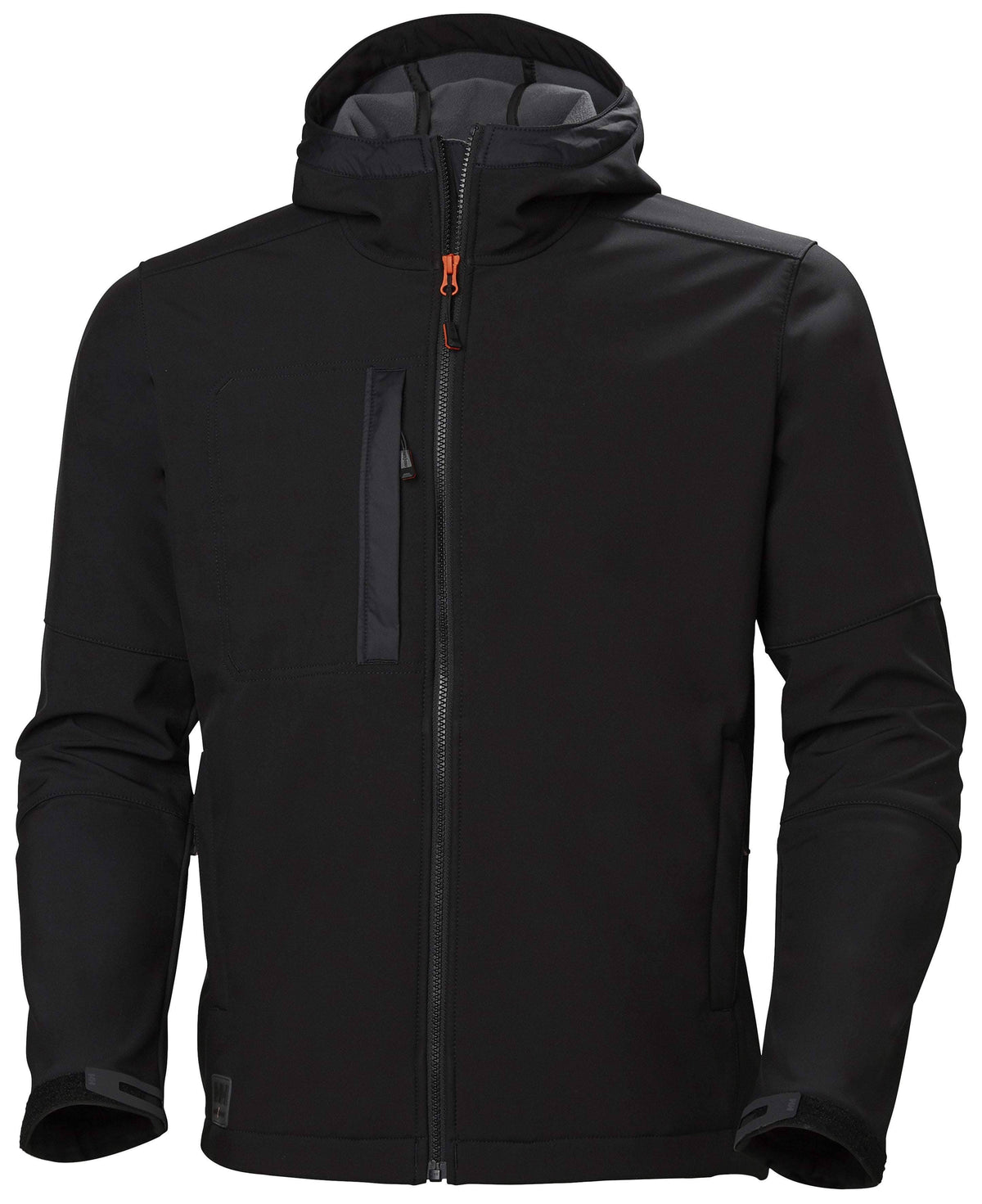 Black Hooded Softshell Jacket R556139