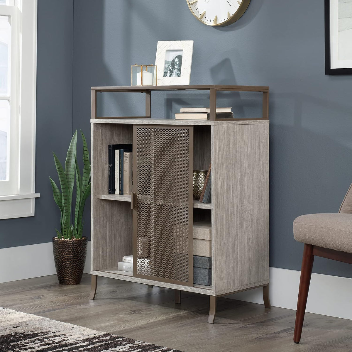 Storage Cabinet, Champagne Oak Finish W531