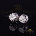 0.07ct Diamond 925 Sterling Silver Stud Round Earrings X888486