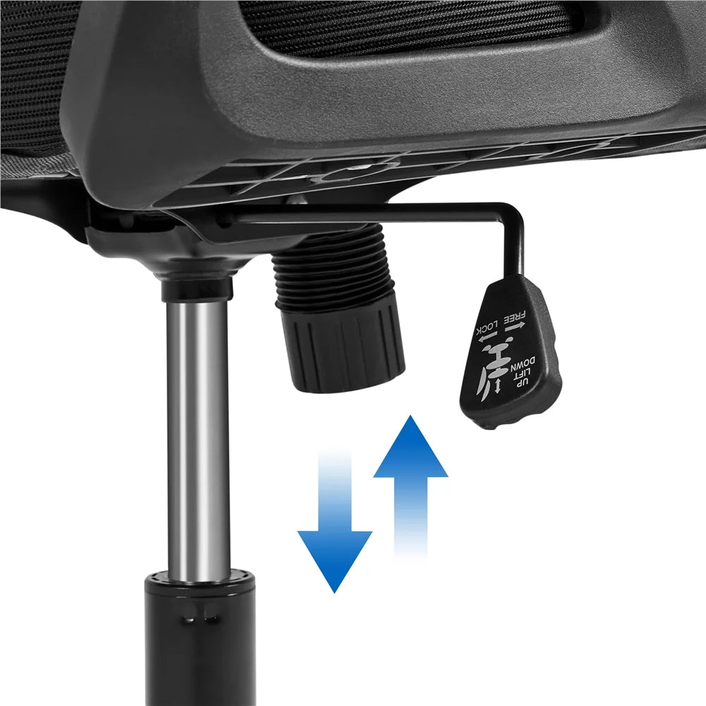 Set of 2 Black High Back Office Chair Q97125