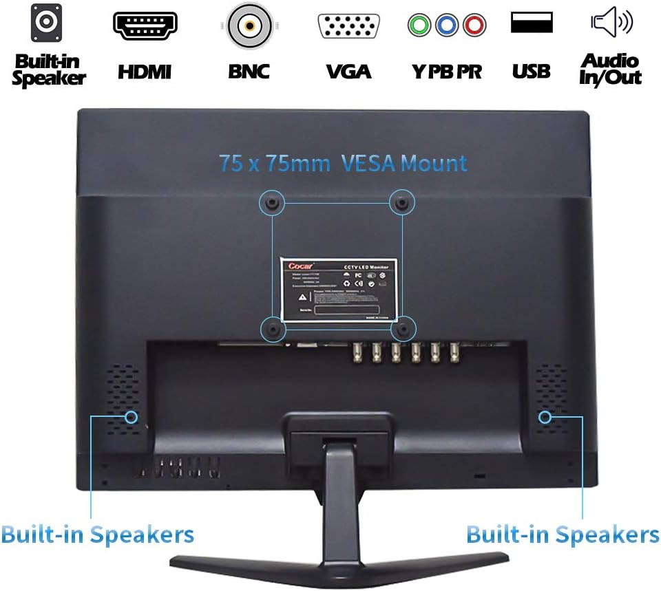 18.5 CCTV Monitor TFT LCD Display 1336x768 S35591