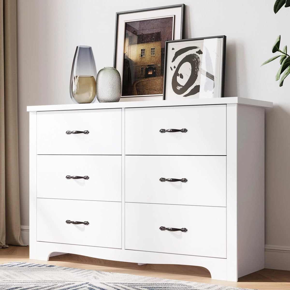 Black 5 Drawer Dresser F342