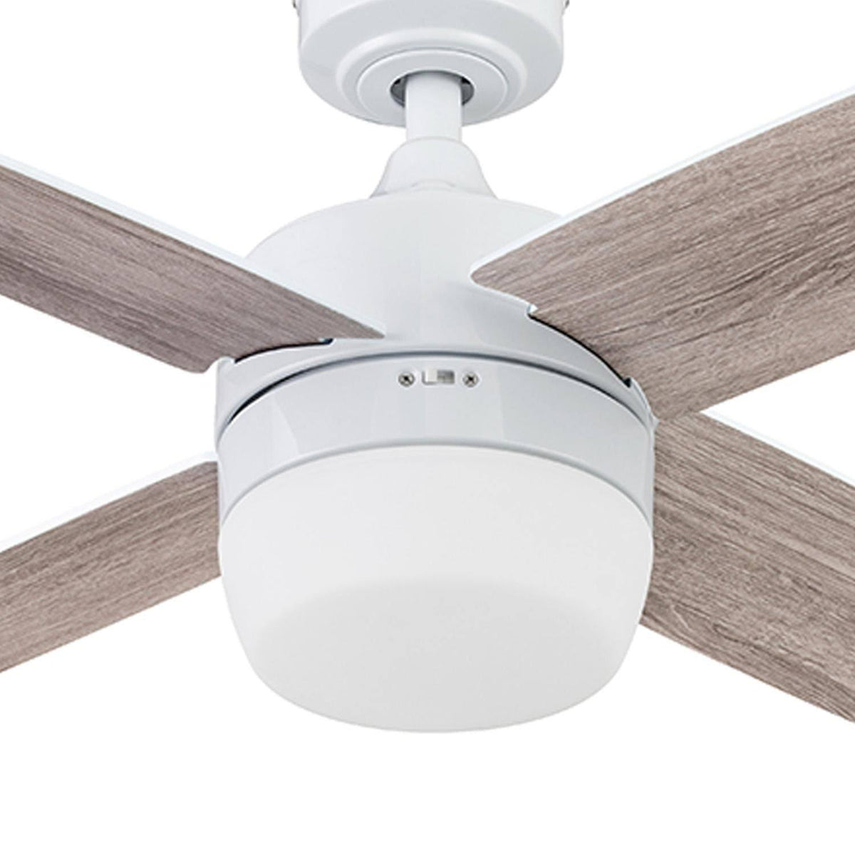 Bright White Indoor Ceiling Fan with Remote D281521
