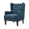 Blue Fabric Wingback Accent Chair N526105
