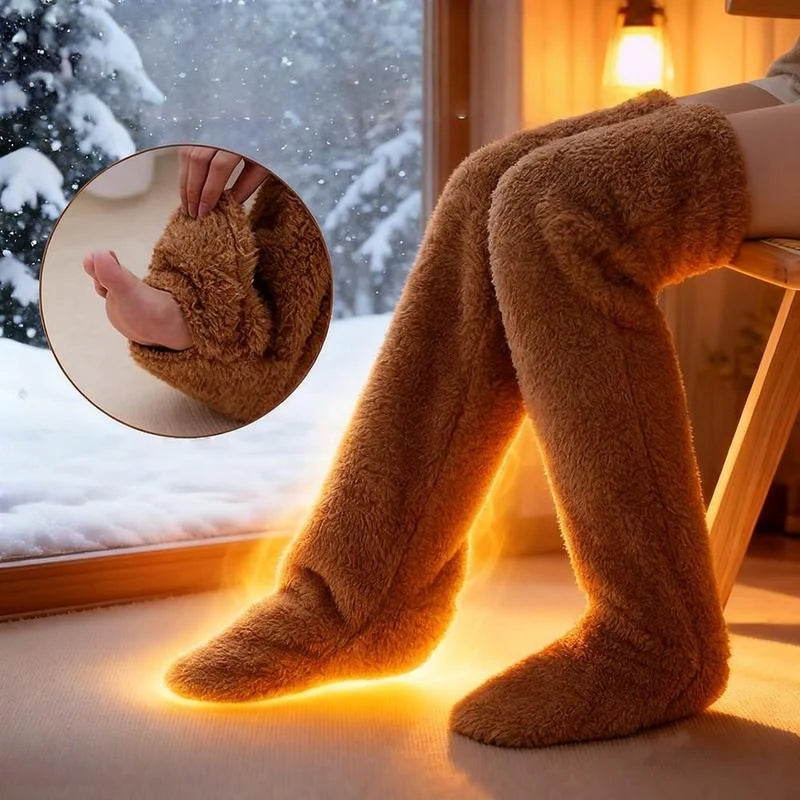 High Fuzzy Long Socks E735