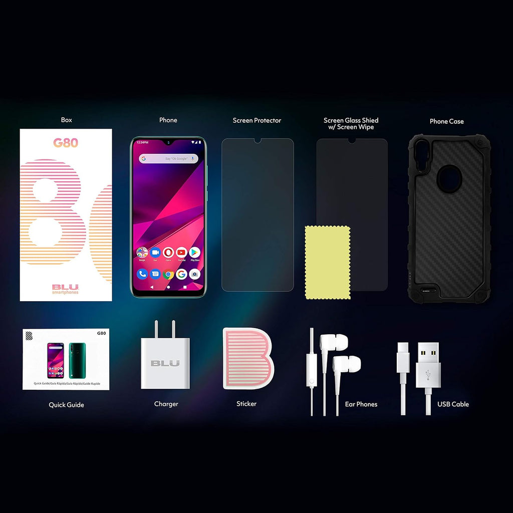 Green 6.5" HD+ 64GB Unlocked Smartphone V812
