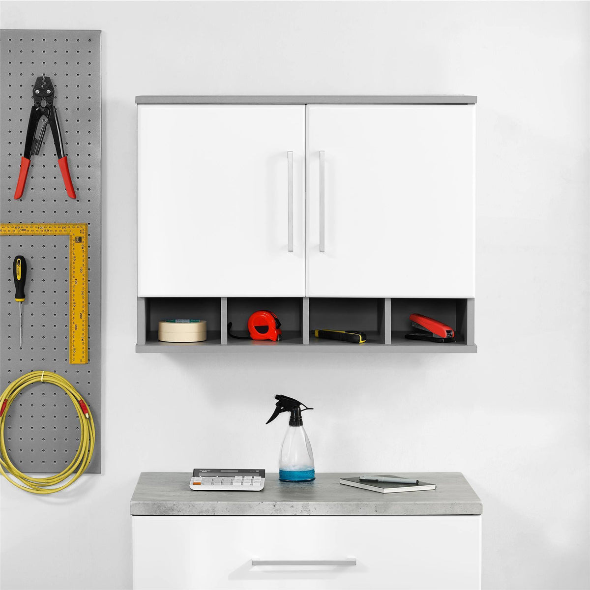 White Wall Cabinet T915