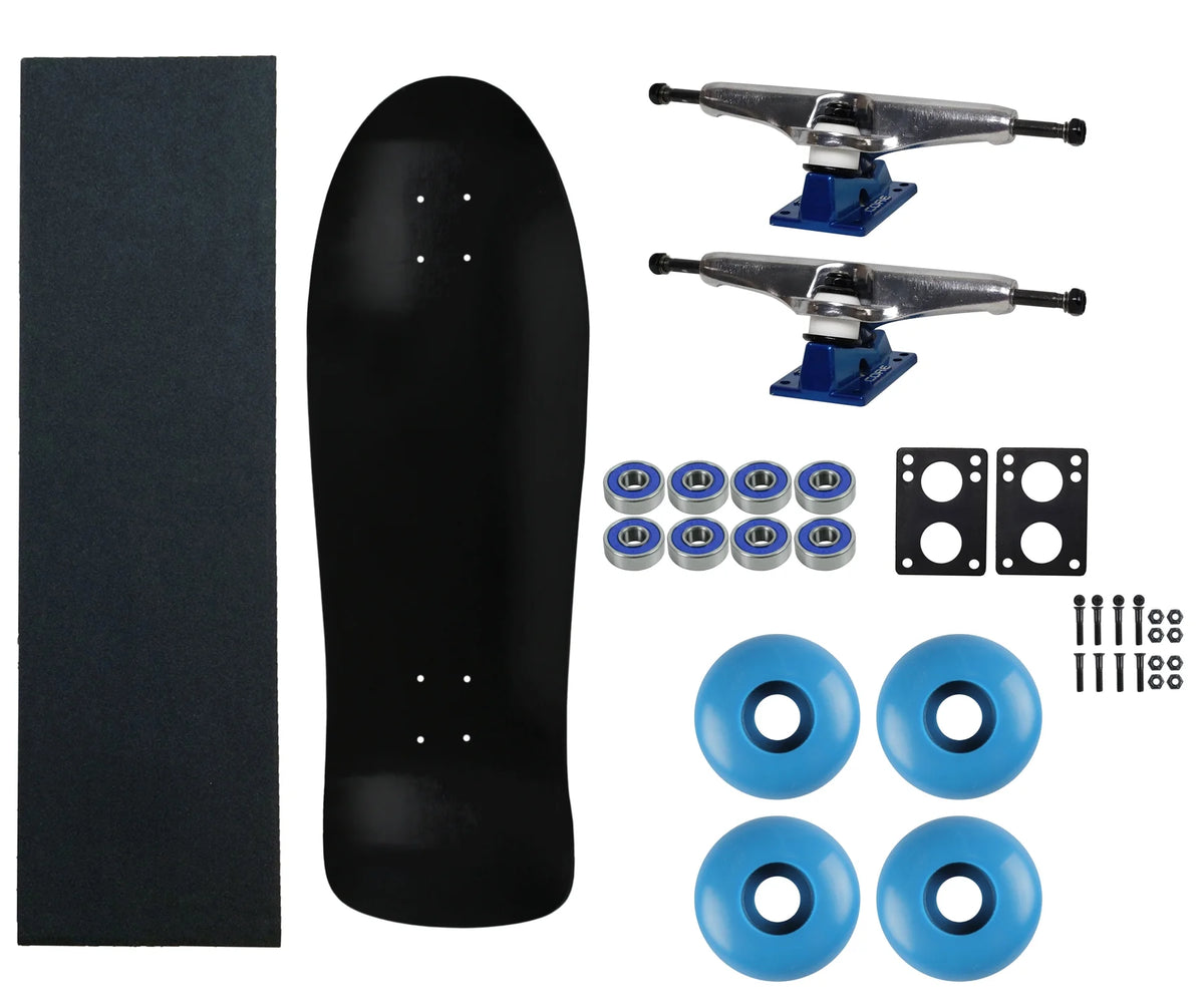 Black Skateboard Complete 30" with Trucks and Wheels Y8736