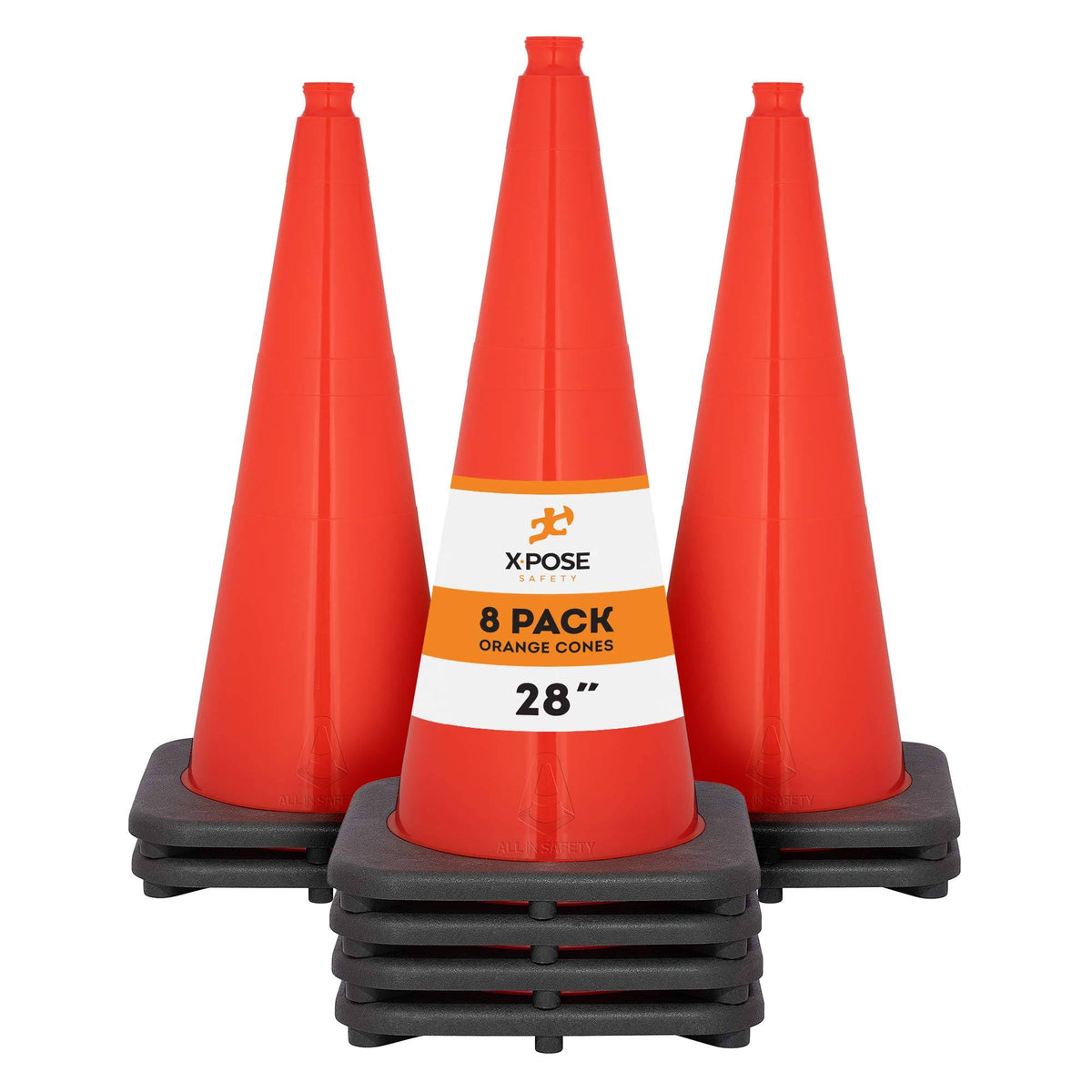 Orange PVC Plastic Traffic Cones F95276