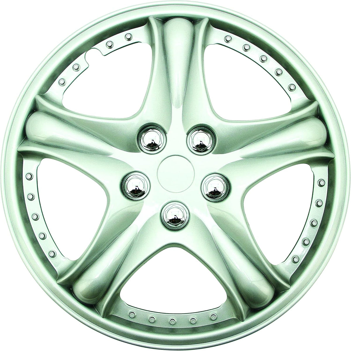Silver 15" ABS Wheel Cover Pack of 4 K152994