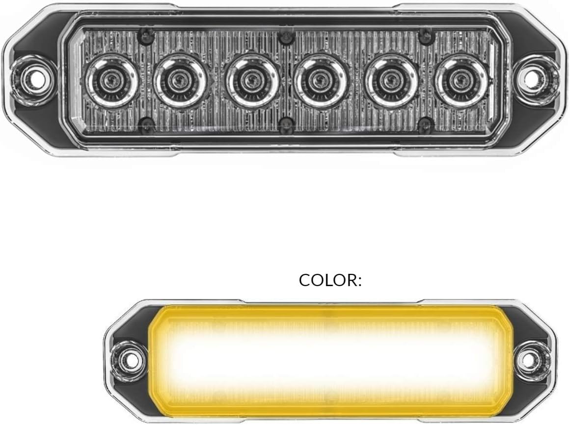 Red/Blue 18W LED Strobe Light, Pack of 2 N5528