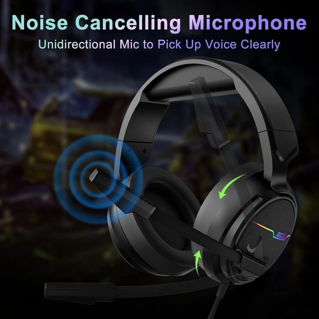 USB Pro Gaming Headset with 7.1 Surround Sound and Noise Cancelling Microphone S527970