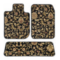 Black Oriental Car Mats D916