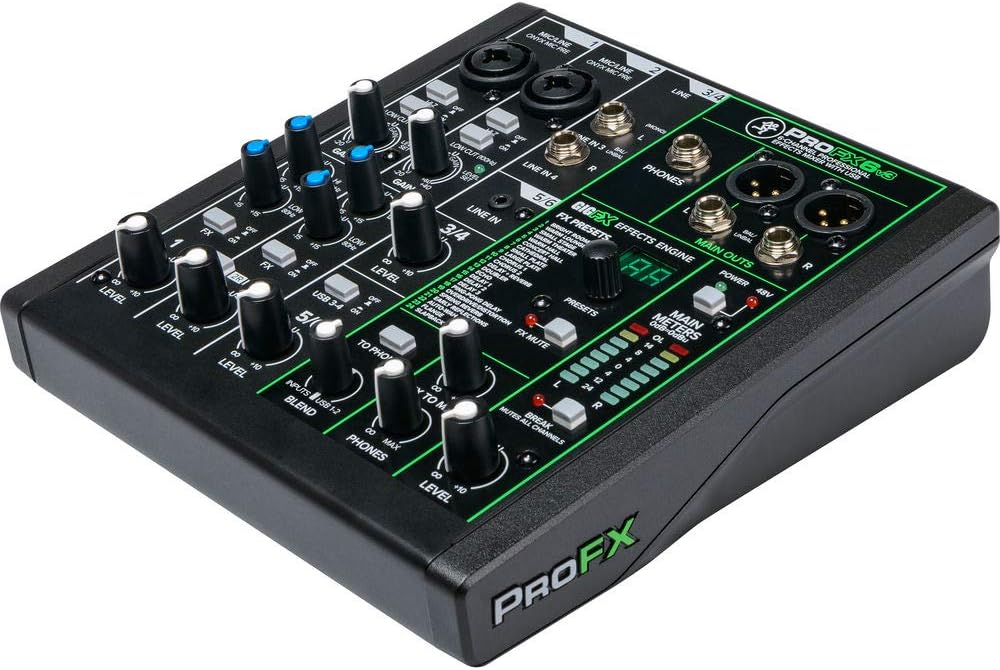 6-Channel Mixer with Built-In FX and Bag F284