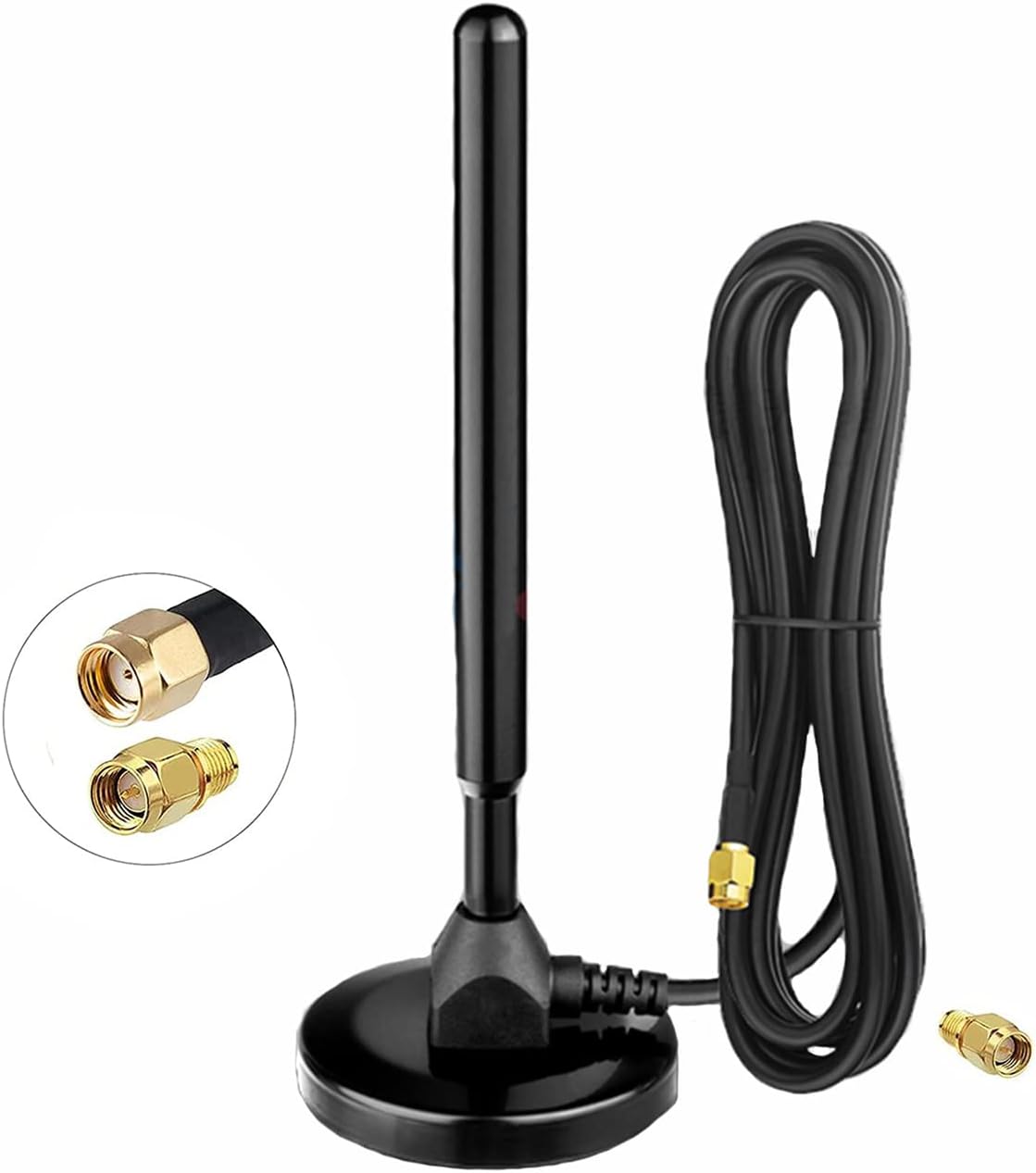 Waterproof 5.8dBi Magnet Base 915MHZ LoRa Gateway Antenna with 10FT Cable Pack of 2 D987972