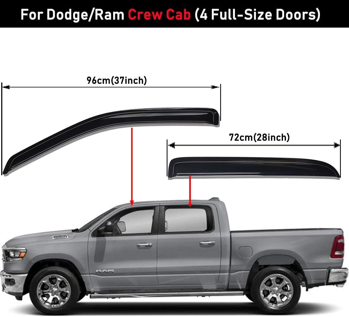 Dark Smoke Tape-on Window Visor Deflector F748592
